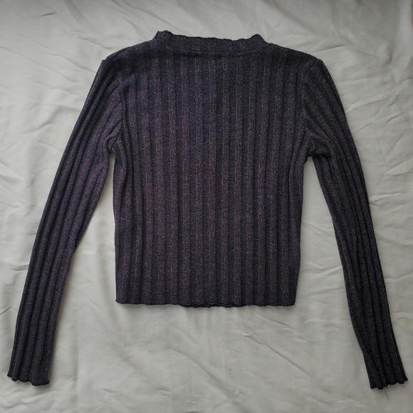 Zara Cropped Ribbed Cardigan - Picture 4 of 5